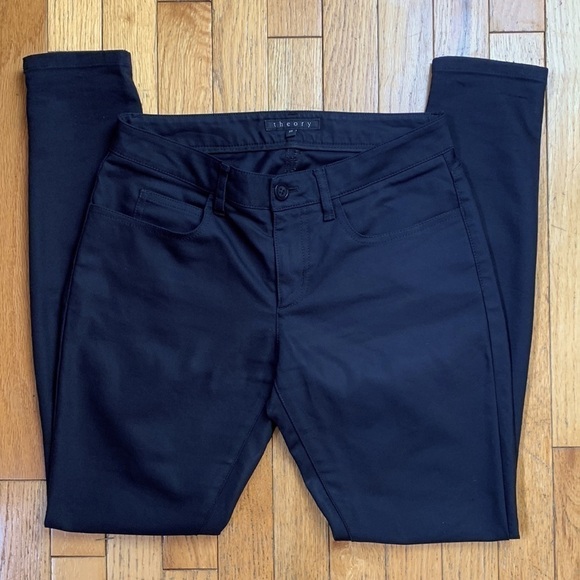 Theory Billy AW Pavia Black Pants Jeans  size 26 - Picture 3 of 8